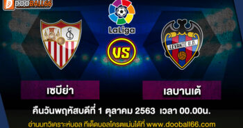 วิเคราะห์บอล ศึก ลาลีก้า สเปน ระหว่าง เซบีย่า VS เลบานเต้